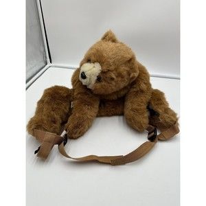 Vintage 1984 Robert Small House Of Hull Brown Hugging Teddy Bear Backpack